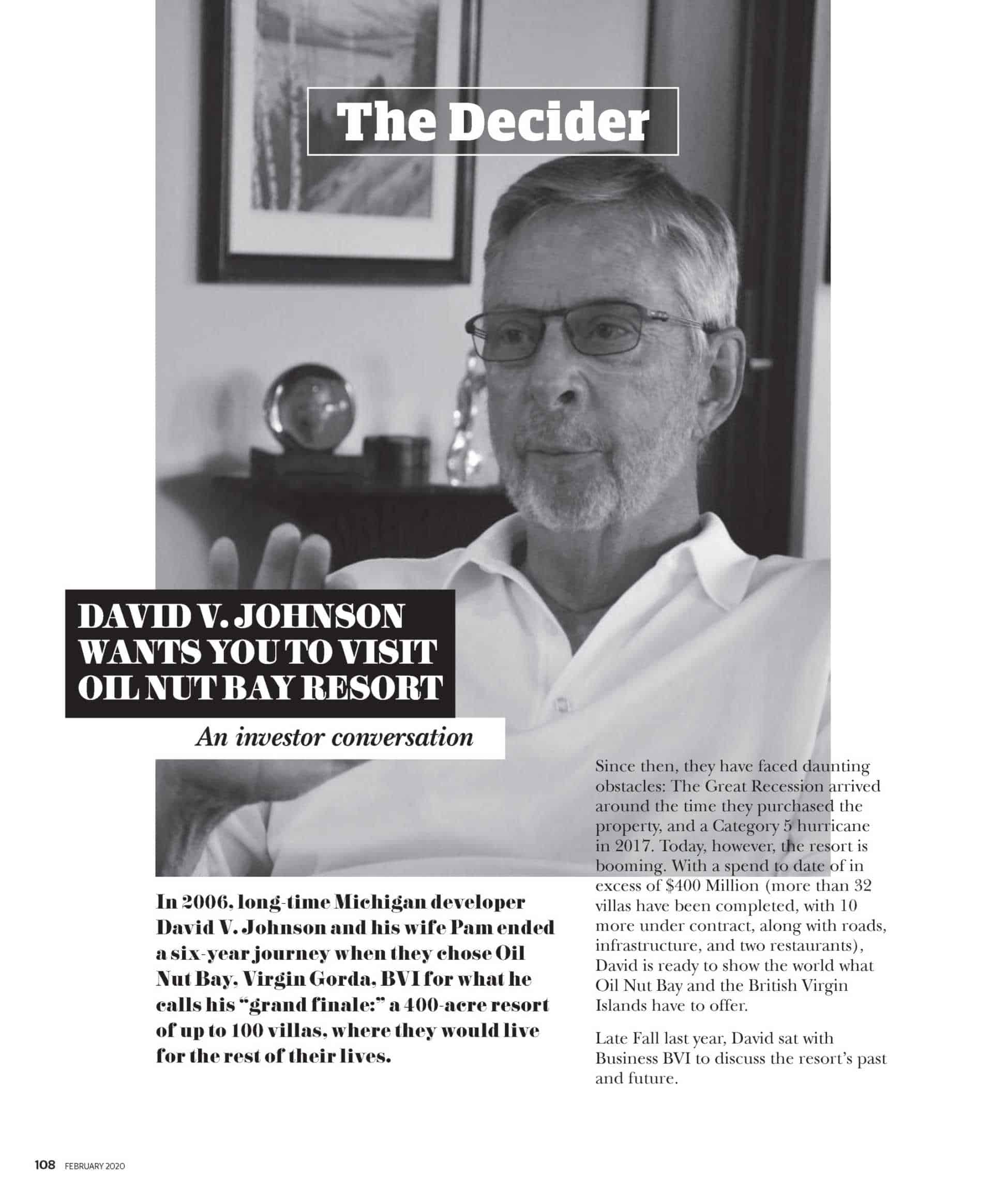 The Decider David V. Johnson