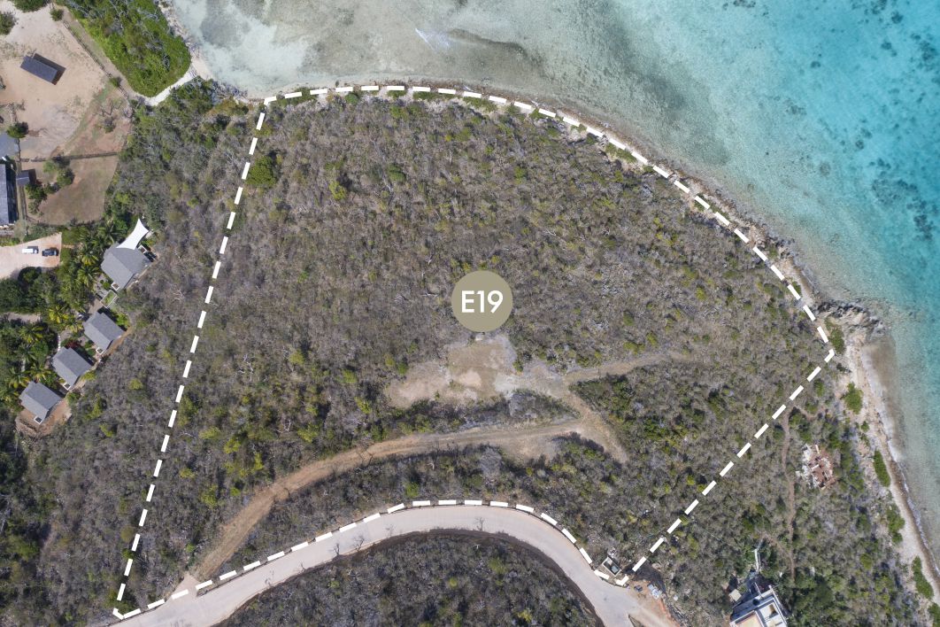 Oil Nut Bay ocean view property aerial