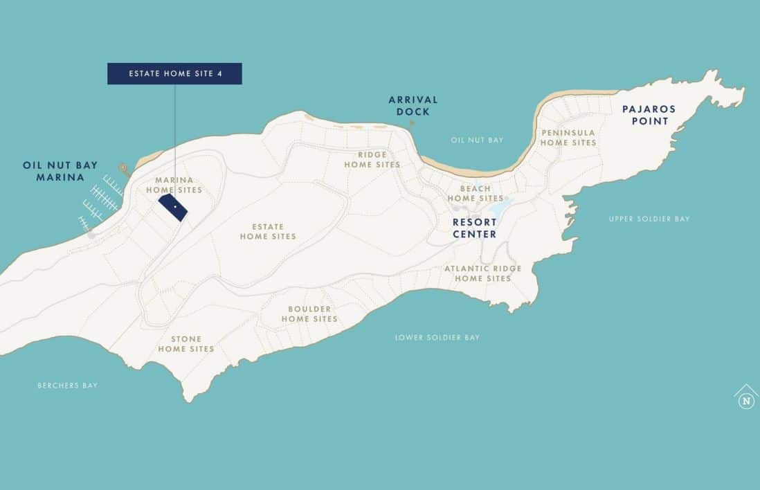BVI Ocean View property map